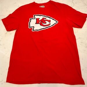 Fanatics NFL Kansas City Chiefs Logo Travis Kelce Short Sleeve Tee Size Large